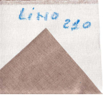 Tela LINO 210 a Gesso - rotolo da metri 10 - venduto in unit alte 10 cm