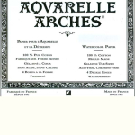 Arches - Risma   5 fogli 640 gr/m2 carta per acquerello - 56 x 76 cm