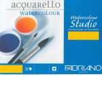 Fabriano Watercolour Studio - Blocco 20 fogli per acquerello - 30,5 x 45,5 cm